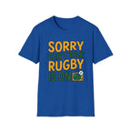 Can't Talk rugby is on T-Shirt