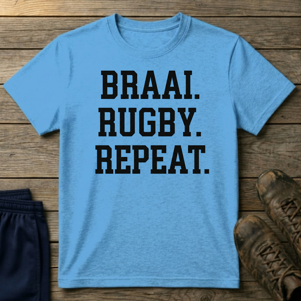 Braai rugby repeat T-Shirt