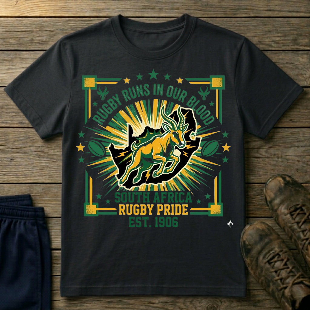 Rugby Runs in our blood T-Shirt