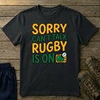 Can't Talk rugby is on T-Shirt