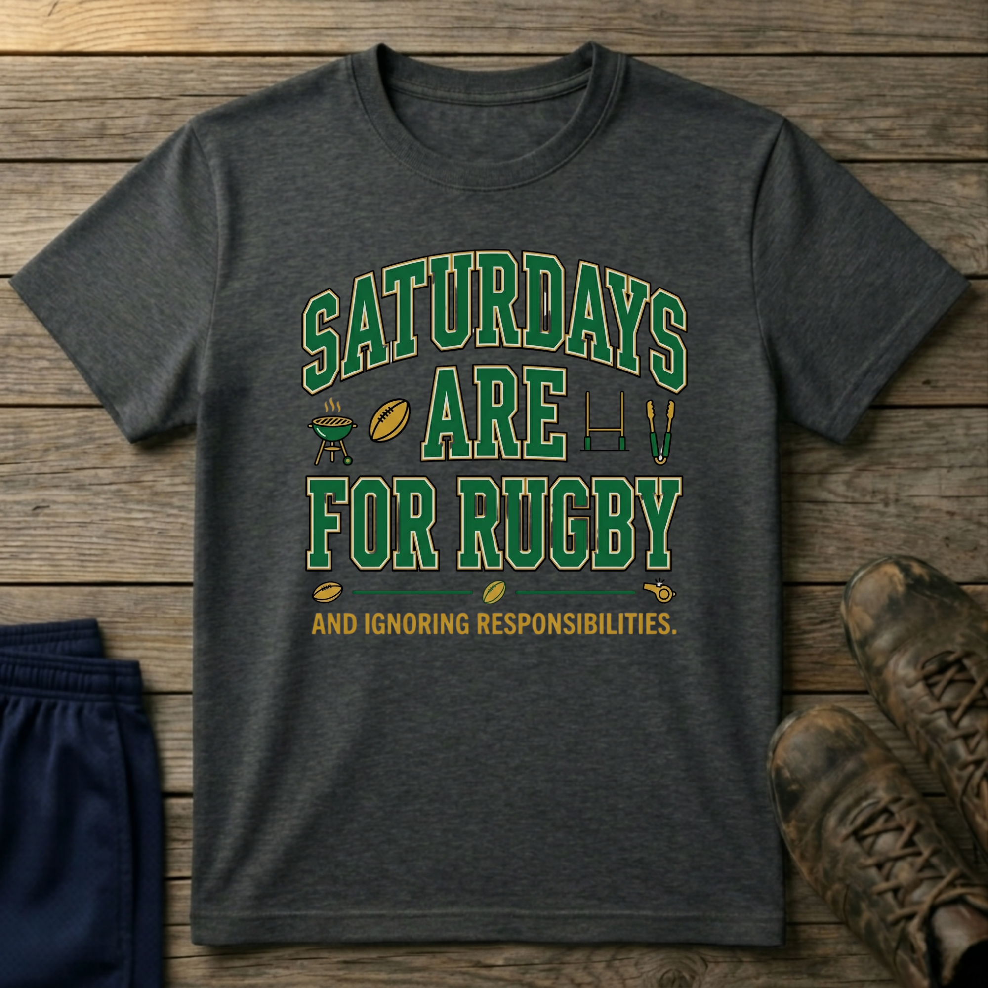 Saturdays Are For Rugby T-Shirt