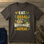 Eat, Braai, Rugby repeat T-Shirt