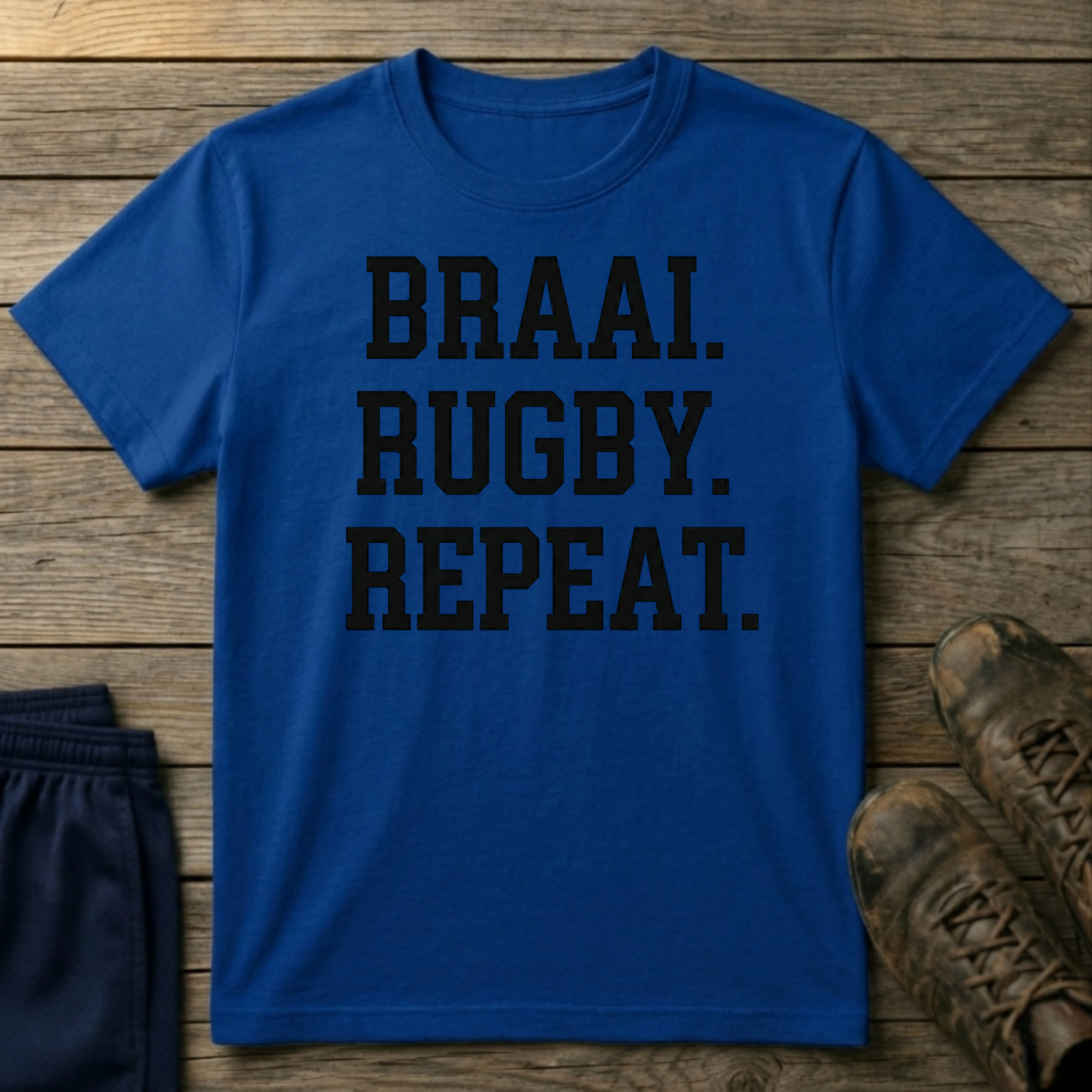 Braai rugby repeat T-Shirt