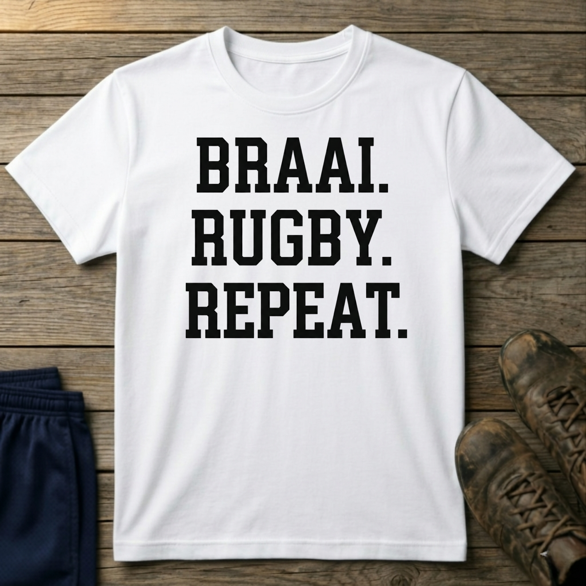 Braai rugby repeat T-Shirt