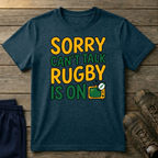 Can't Talk rugby is on T-Shirt