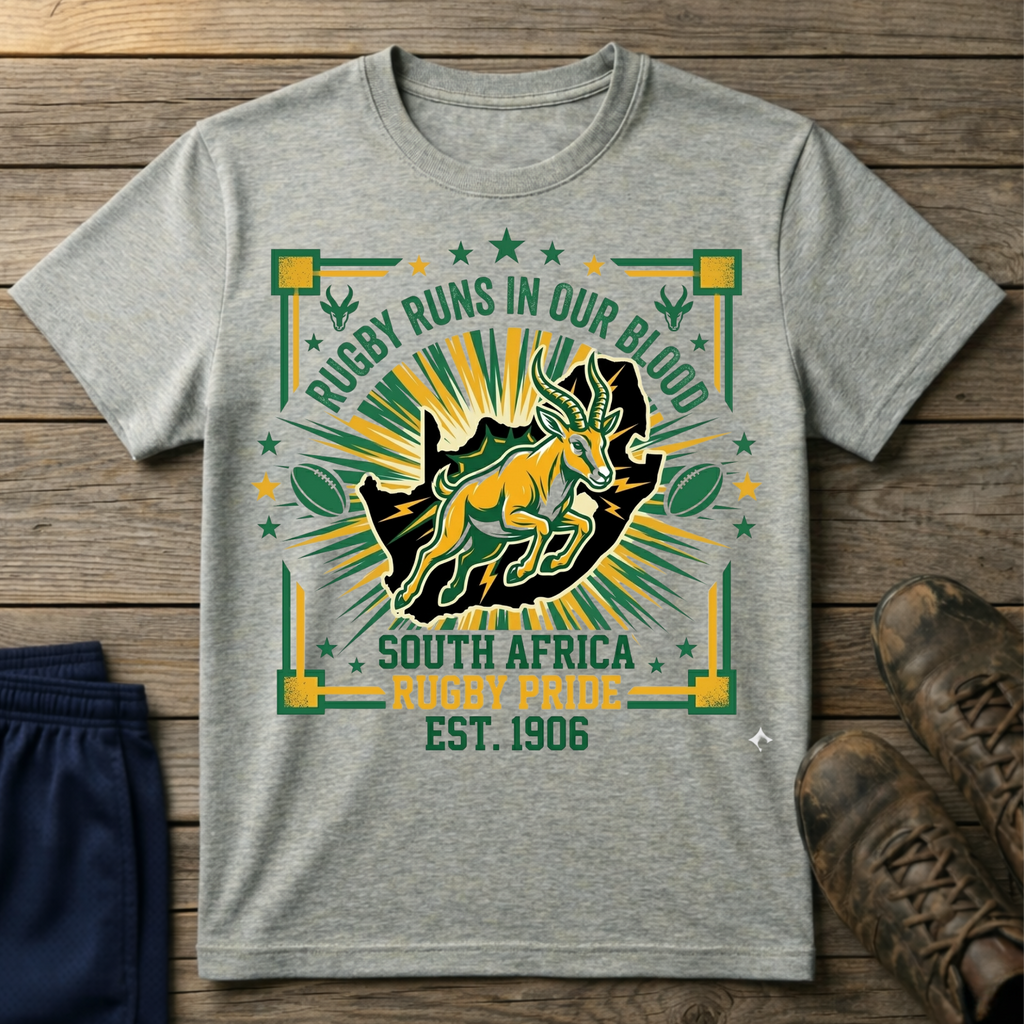 Rugby Runs in our blood T-Shirt